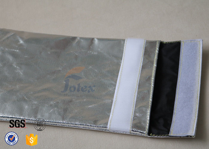 Silver Fiberglass Fabric Fireproof Document Bag For Photos SDS TDS