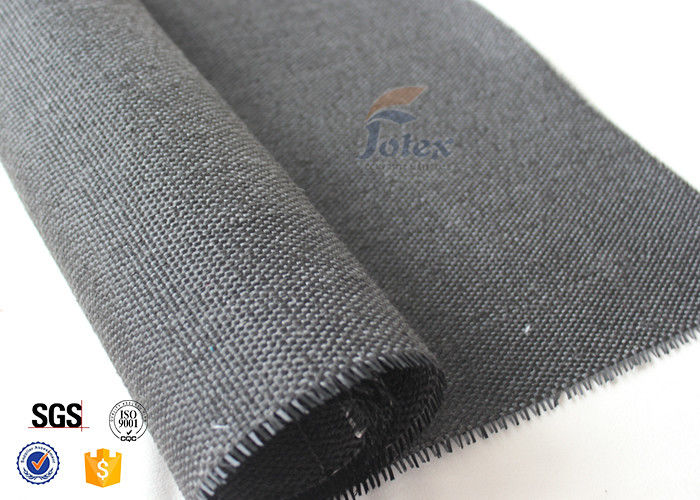 600g Thermal Insulation Materials Black Vermiculite Coated Fiberglass Fabric