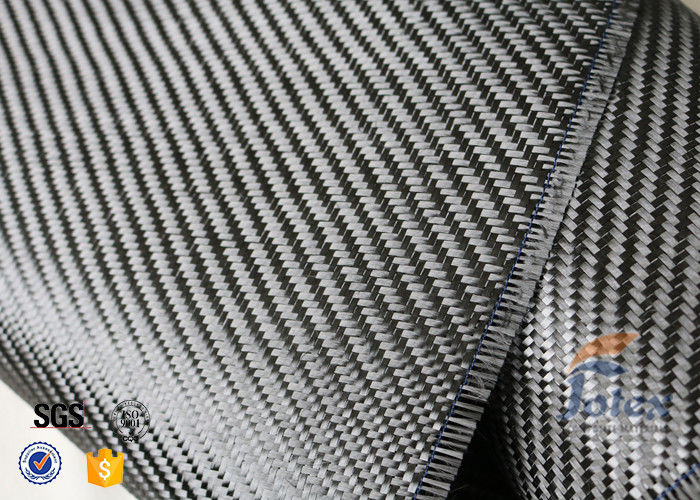 3K 200g 0.3mm Twill Weave Carbon Fiber Fabric For Reinforcement , Thermal Insulator Materials
