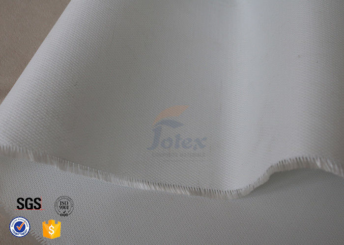 Durable Flexible 0.5mm White Silicone Coated Fiberglass Fire Blanket 490g/M2