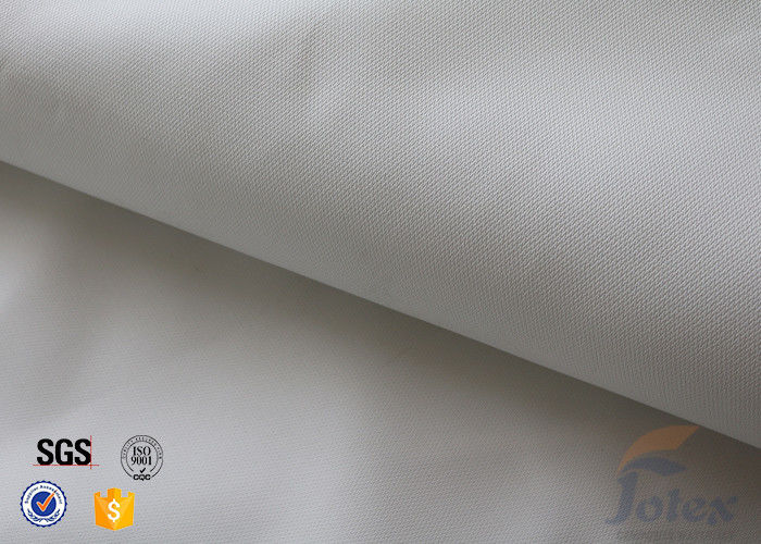 Durable Flexible 0.5mm White Silicone Coated Fiberglass Fire Blanket 490g/M2