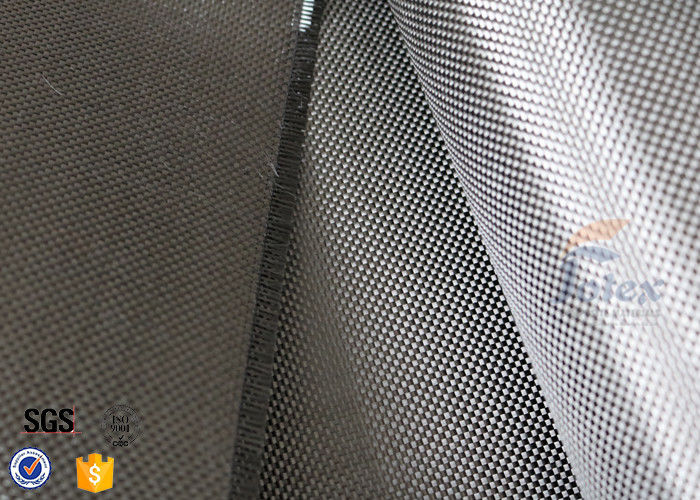 200g Twill Weave 3K Carbon Fiber Cloth Silver Coated Fabric For Decoration