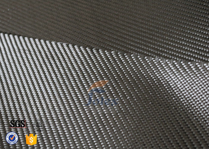 3K 240gsm Carbon Fiber Cloth Twill Weave Decoration Silver Coated Cloth