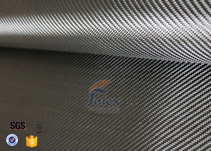 3K 240gsm Carbon Fiber Cloth Twill Weave Decoration Silver Coated Cloth