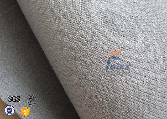 Grey 1500gsm 1.5mm E Glass Cloth , Silicone Coated Fiberglass Cloth Sheets