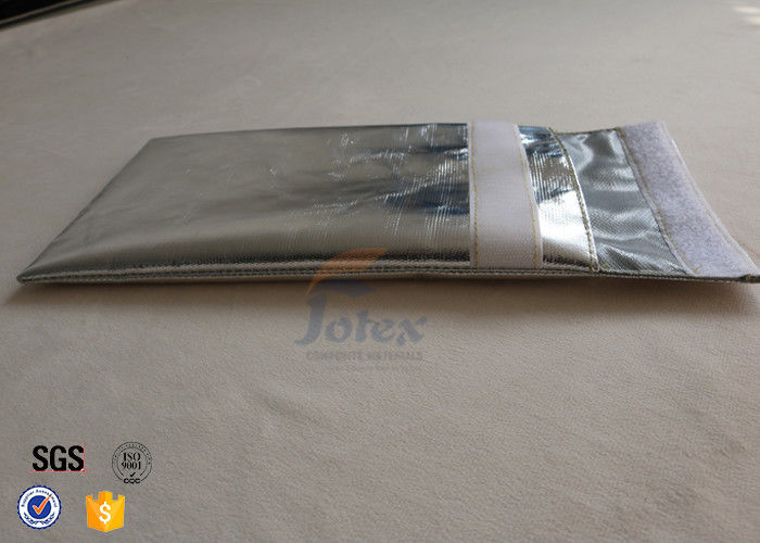 17x27cm Silver Fiberglass Fireproof Cash Pouch Fire Safe Document Bag Envelopes