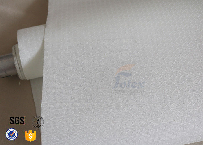 0.25mm 300gsm White Silicone Coated Fiberglass Fabric For BBQ Fireproof Apron