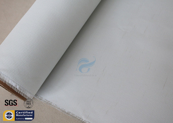 Silicone Coated Fiberglass Fire Blanket White 0.43MM 550℃ Electrical Insulation