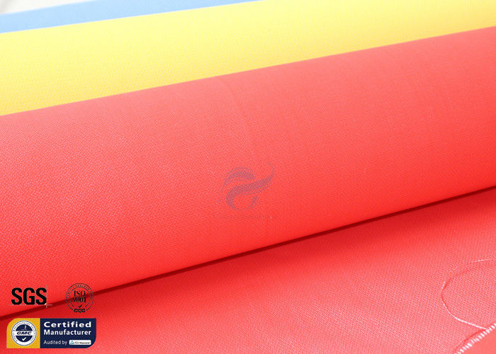 Fiberglass Fire Blanket 490GSM Red Acrylic Fabric Roll Welding Safety Insulation