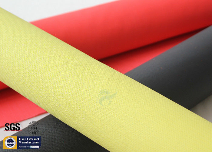 Acrylic Coated Fiberglass Fabric 490GSM Yellow 550℃ Welding Blanket Curtains