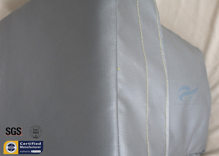 Grey Thermal Insulation Jacket Removable Fiberglass Cover 300℃ 25MM