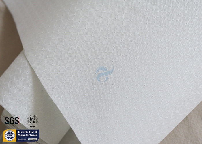 300GSM Silicone Coated Fiberglass Fabric 0.25mm White Flexible BBQ Apron Cloth