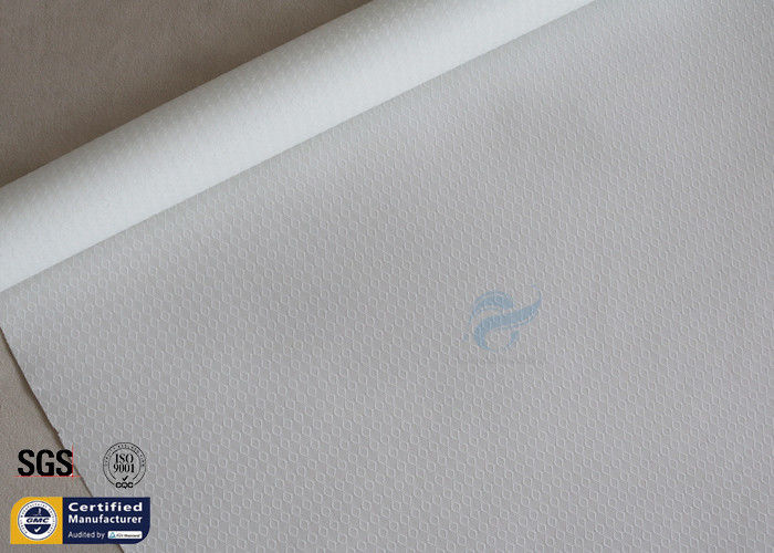 300GSM Silicone Coated Fiberglass Fabric 0.25mm White Flexible BBQ Apron Cloth