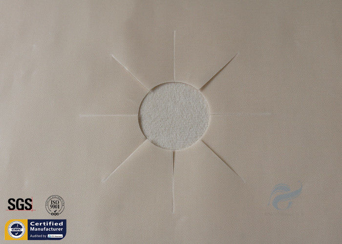 Fiberglass Fabric 10.6"X10.6" Beige PTFE Coated Stovetop Gas Protector