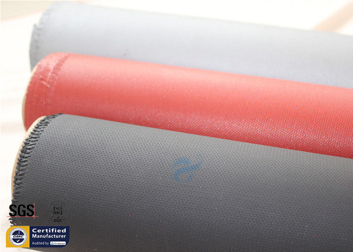 Acrylic Coated Fiberglass Fire Blanket Fabric 260℃ 15.6OZ Black 39