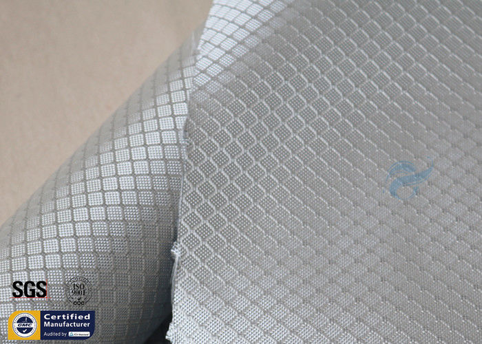 Silver Coated Fabric Aluminized Fiberglass Cloth 0.2MM 260℃ Decoration