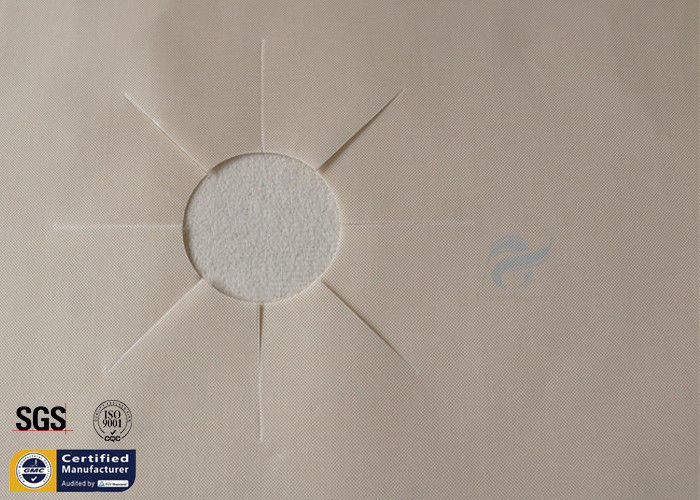 PTFE Coated Fiberglass Fabric 260℃ 0.12MM Beige Non Stick Stovetop Burner Cover