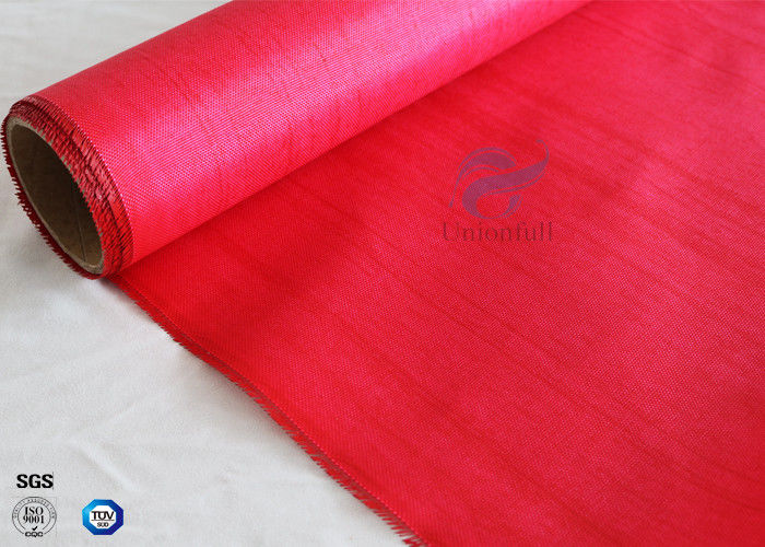 Fireproof 160g Coating C - glass Silicone Rubber Coated Fiberglass Fabric Satin Weave