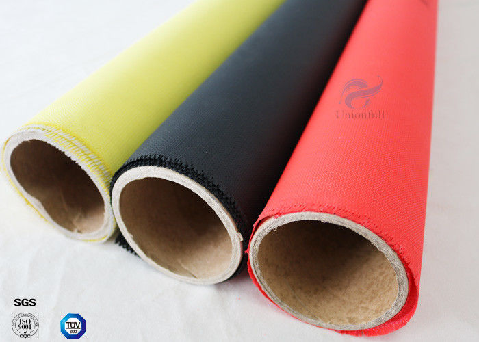 Alkali Free Silicone Coated Fiberglass Fabric C-glass Red Color 40/40g 0.45mm