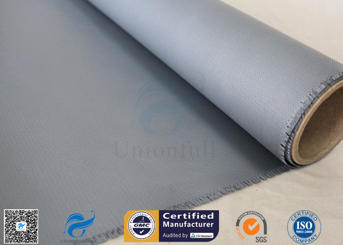 Welding Curtain / Fire Blanket 510g Gray Color 0.45mm Silicone Coated Fiberglass Fabric