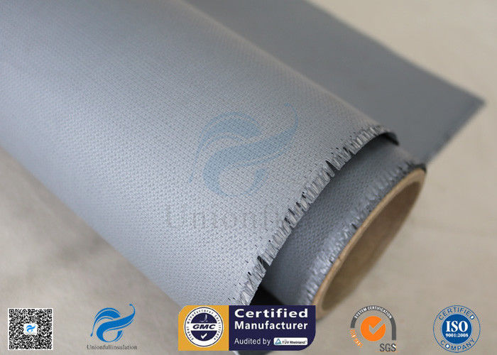 Satin Weave Abrasion Resistant 0.45mm 40/40g Silicone Coated Fiberglass Fabric