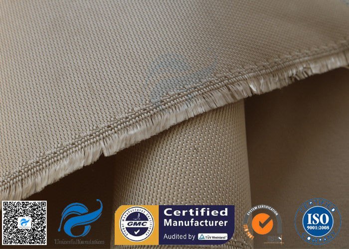 800℃ Brown High Silica Fabric 1150GSM 1.2MM , High Temperature Fiberglass Cloth