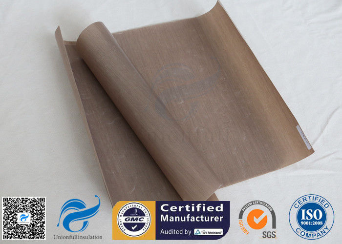 0.12mm 260℃ PTFE Coated Fiberglass Fabric For Heat Press Transfer Machine