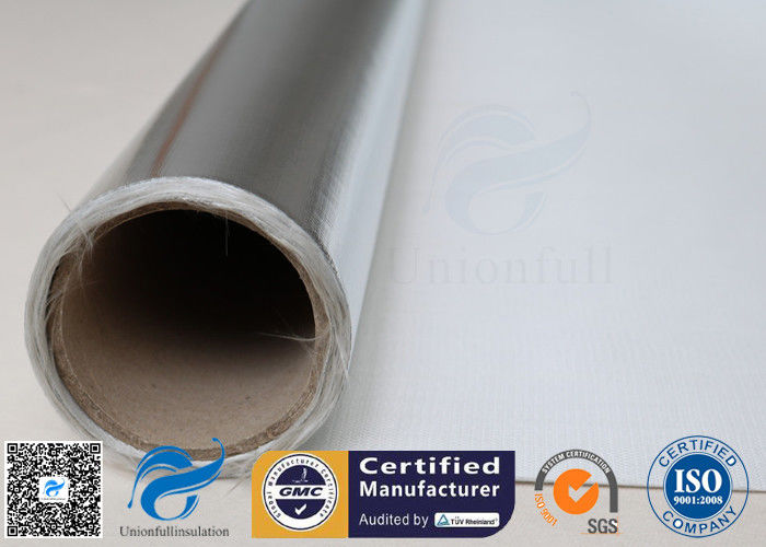 480 G / M2 Silver Coated Fabric Heat Reflective Aluminized Fiberglass Cloth