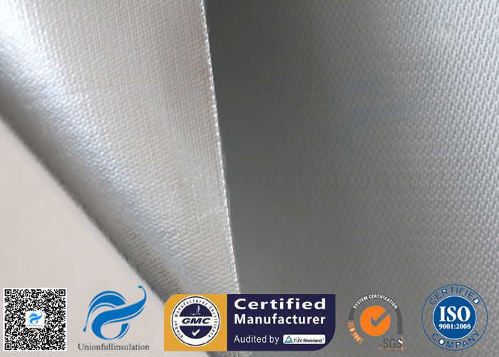 480 G / M2 Silver Coated Fabric Heat Reflective Aluminized Fiberglass Cloth