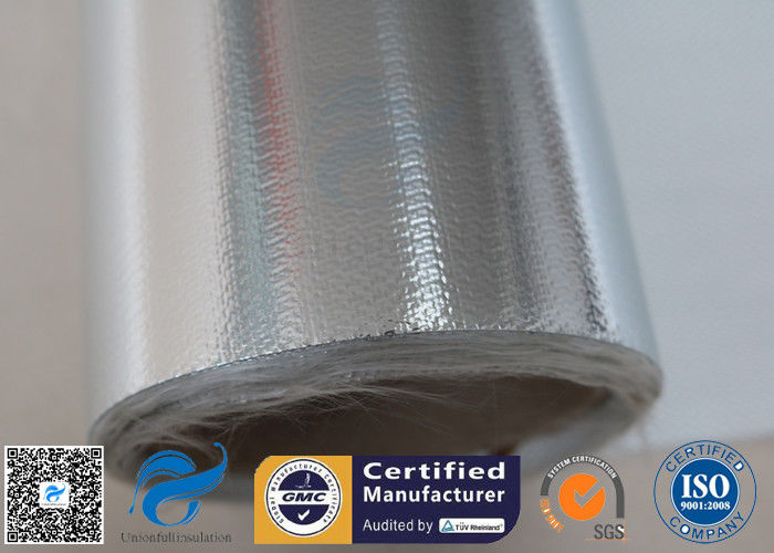 0.43mm Heat Reflective Silver Plated Fabric Aluminum Foil Fiberglass Cloth