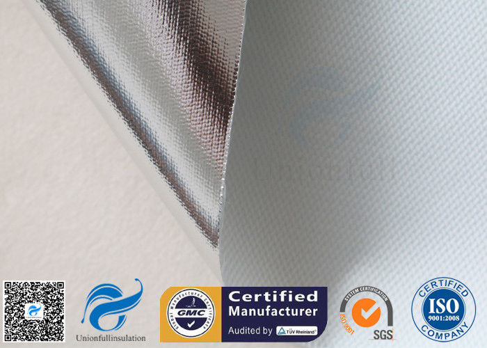 0.43mm Heat Reflective Silver Plated Fabric Aluminum Foil Fiberglass Cloth