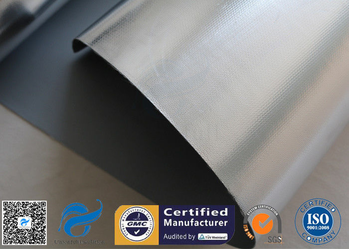 0.5mm Silicone Silver Coated Fabric / Aluminium Foil Fiberglass Cloth