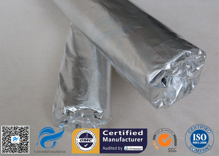 Heat Reflective 0.43MM 480G Aluminium Foil Fiberglass Cloth SDS Certification