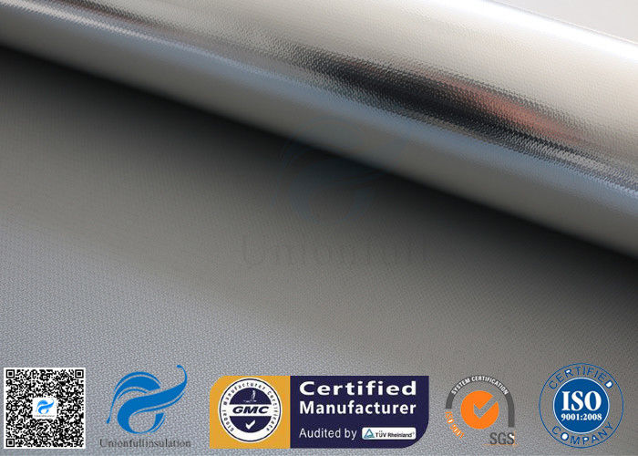 Silver Coated Fiberglass Fabric Heat Resistant Aluminium Foil Insulation Cloth