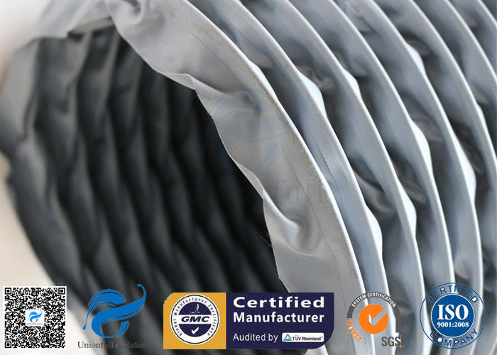 PVC Coated Fiberglass Fabric Grey Flexible Ventilation Air Ducting Vent Hose