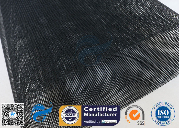 PTFE Coated Fiberglass Open Mesh Fabric Black 1MM 260℃ Conveyor Dryer Belt