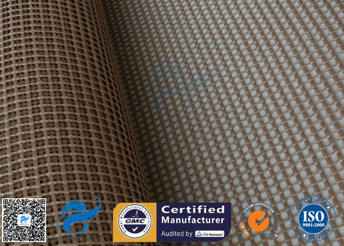 PTFE Coated Fiberglass Mesh Fabric 4X4MM Conveyor Belt 260℃ Heat Resistant