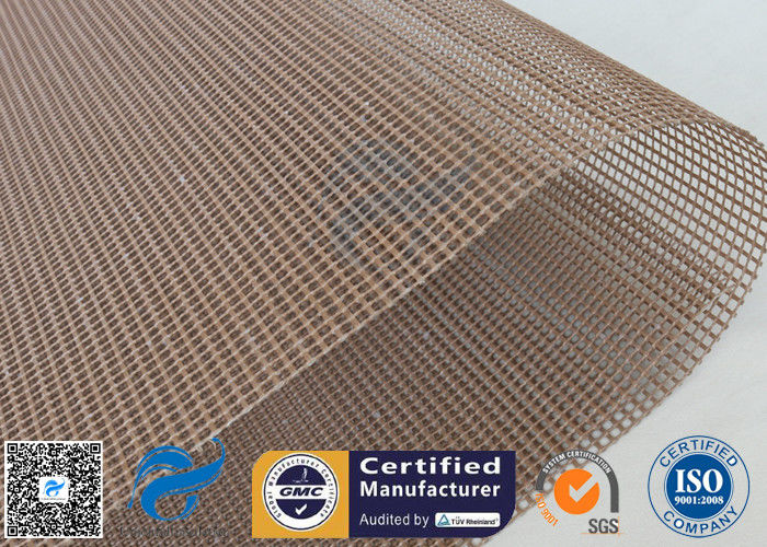 brown mesh fabric