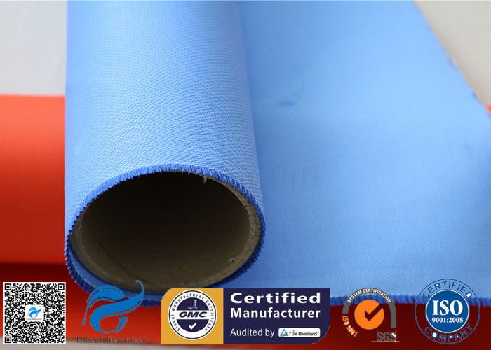 Colored Silicone Coated Glass Fabric Fiberglass Sound Insulation 530gsm 127cm