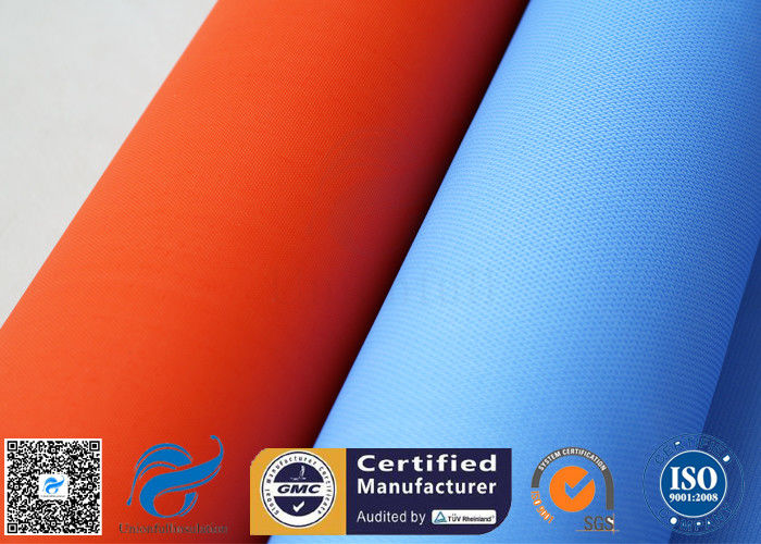 Colored Silicone Coated Glass Fabric Fiberglass Sound Insulation 530gsm 127cm