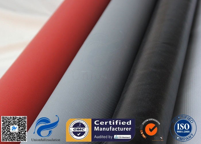 Red Silicone Coated High Silica Cloth Fiberglass Fabric 750gsm Heat Resistant