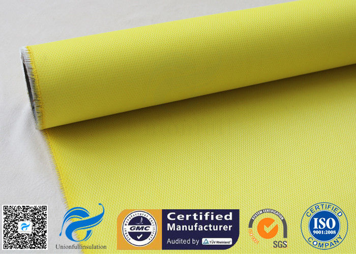 Yellow High Temperature Lightweight Fiberglass Cloth For Waterproofing 530gsm 127cm