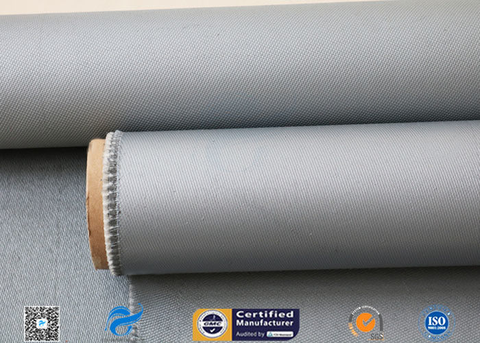 Grey Silicone Coated Fiberglass Fabric 31OZ 0.85MM Industrial Welding Blanket