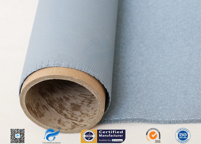 Grey Silicone Coated Fiberglass Fabric 31OZ 0.85MM Industrial Welding Blanket