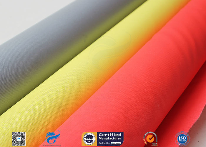 Silicone Coated Fiberglass Fabric 28.3OZ 0.65MM Grey Fire Smoke Curtain Cloth