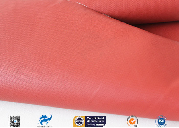 Red Silicone Coated Fiberglass Fabric 17OZ 0.45MM Foundry Splash Protection