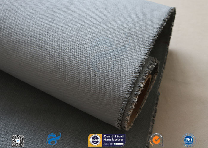 Grey Silicone Coated Fiberglass Fabric 47OZ 1.3MM Electrical Insulating