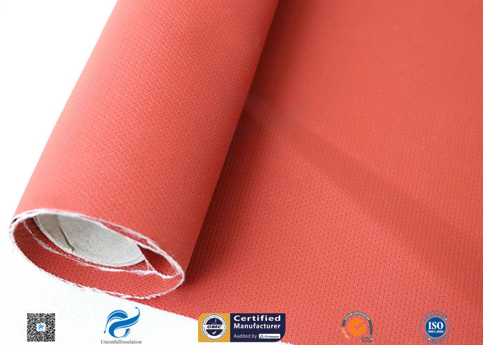 580gsm 17oz 3732 Red Silicone Coated Fiberglass Fabric Pipe Heat Insulation