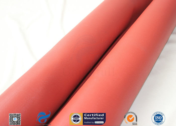 1mm Red Silicone Coated Fiberglass Fabric Cloth Electrical Insulation High Strength