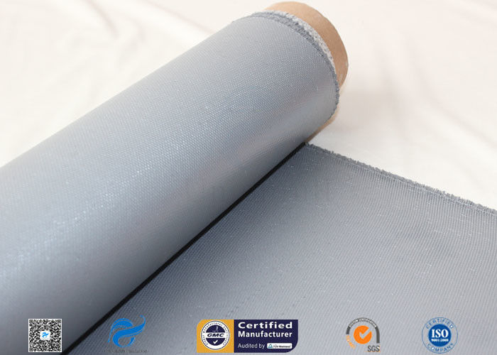 900g/m2 Grey Silicone Coated Fiberglass Fabric For Heat Insulation 0.85mm Thickness